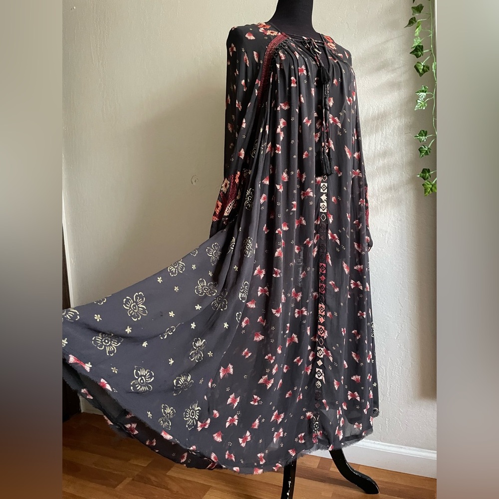 Free People Viceroy Printed Maxi Dress XSMALL